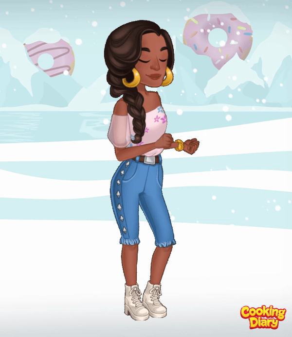 Blogger girl dancing